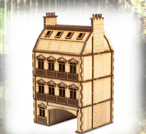 25mm City Rowhouse Arch - World War Scenics