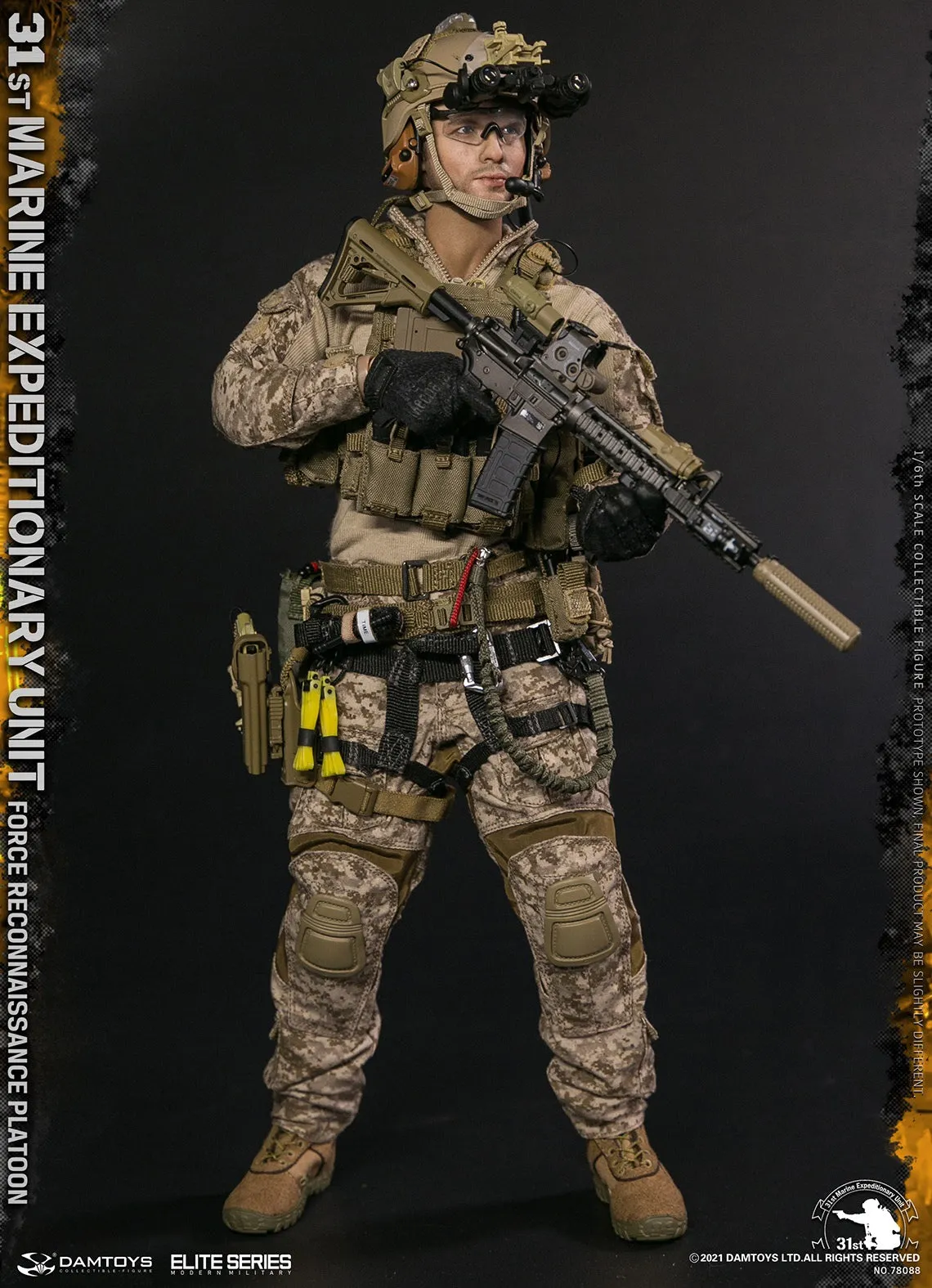 31st Marine Expeditionary Unit - Tan Combat Boots (Foot Type)