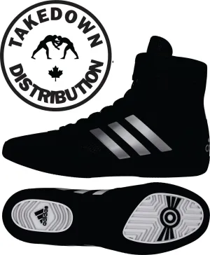 Adidas Shoe Wrestling Combat Speed 5  Black Silver SIZE 7 only