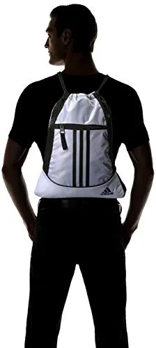 adidas Unisex Alliance II Sackpack, White/Black, ONE SIZE