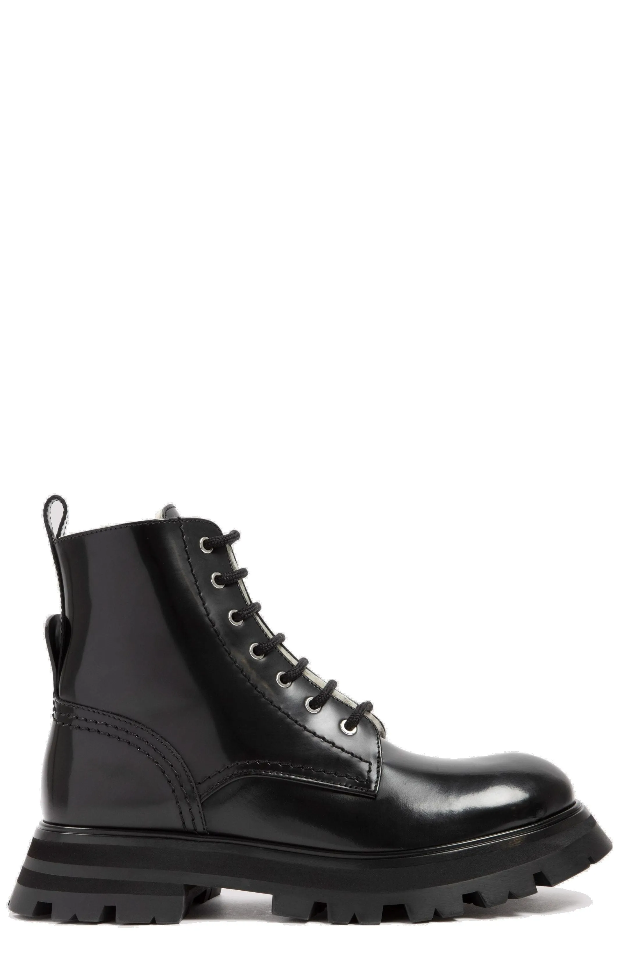 Alexander McQueen Lug Sole Lace-Up Combat Boots
