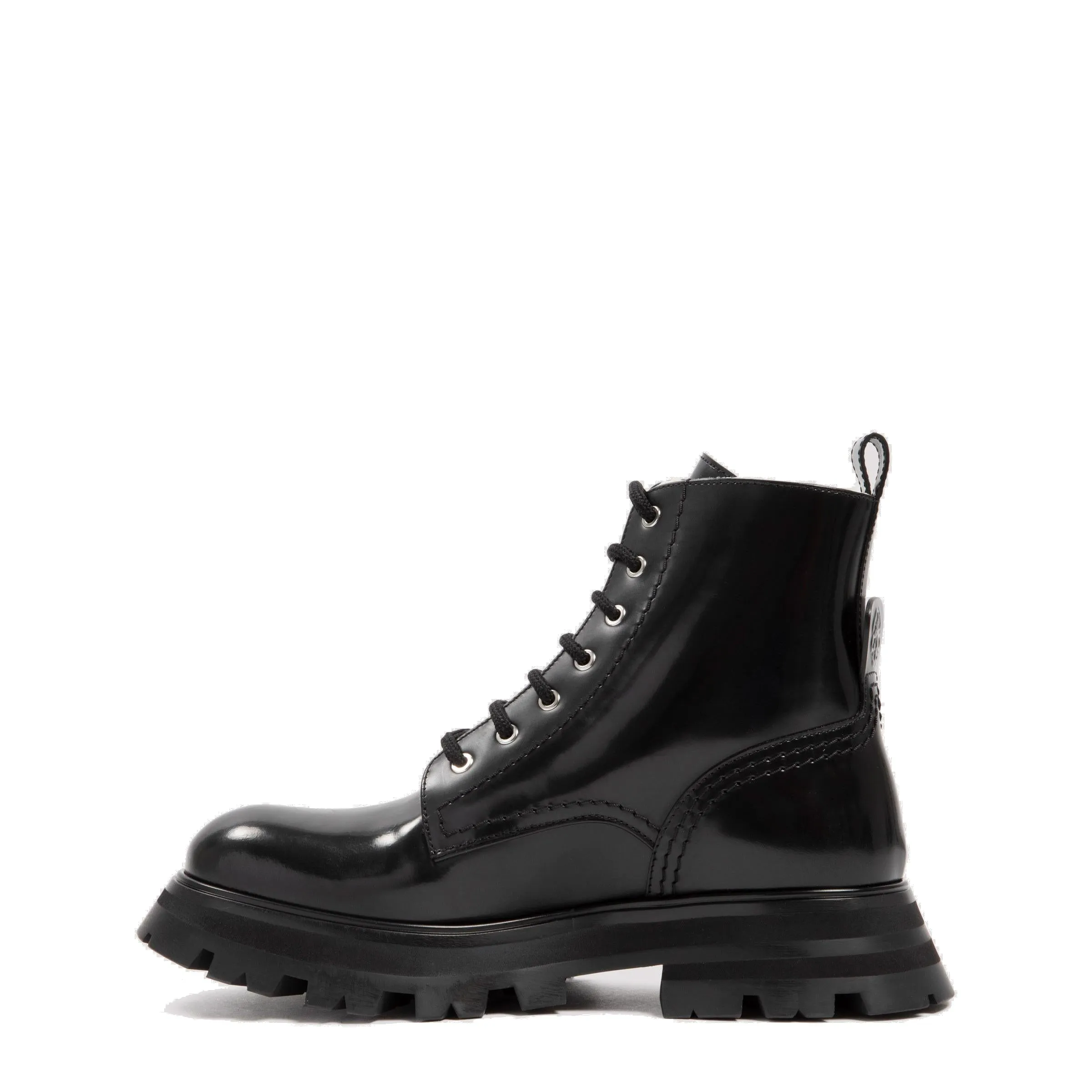 Alexander McQueen Lug Sole Lace-Up Combat Boots