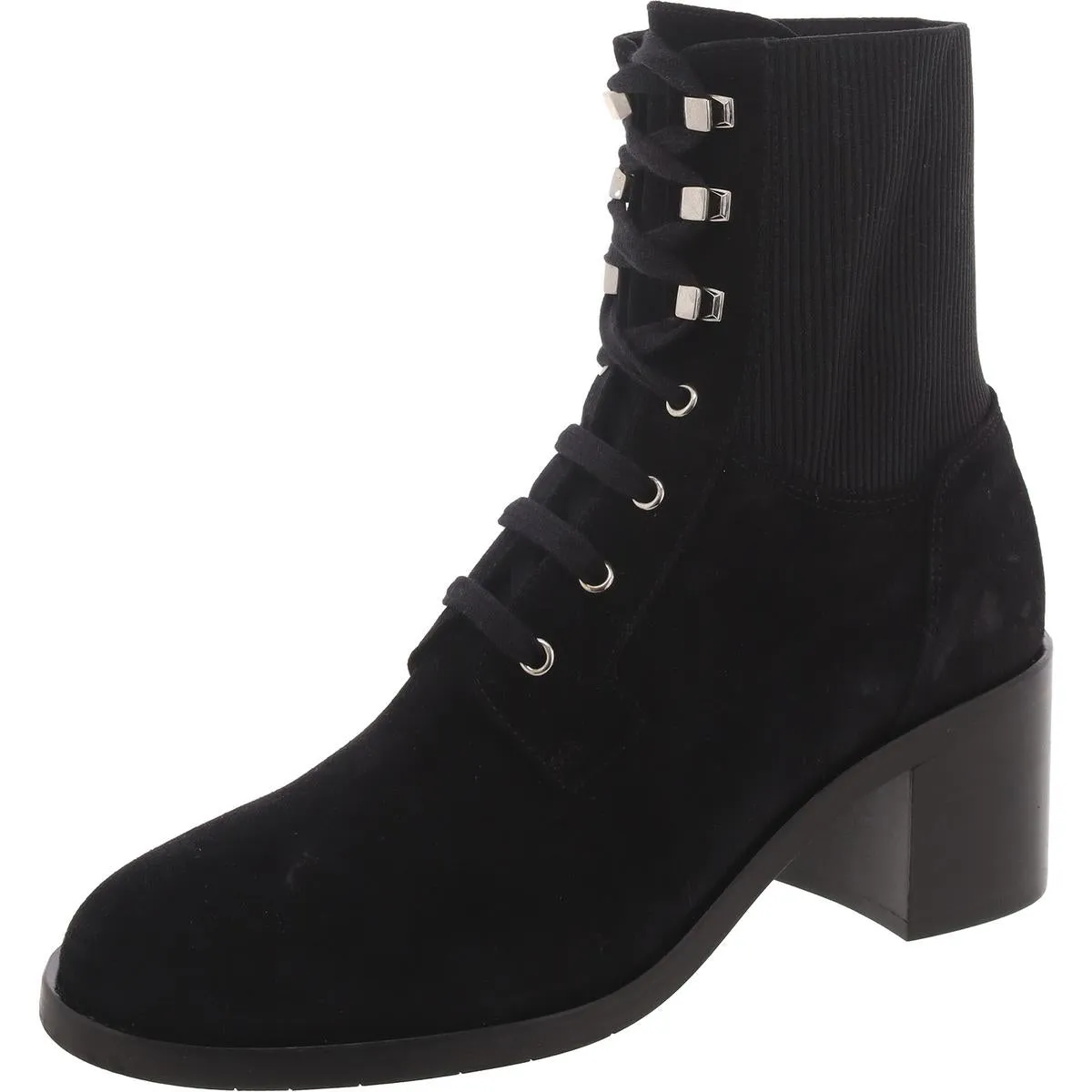 Aquatalia Womens Suede Lace-Up Combat & Lace-Up Boots