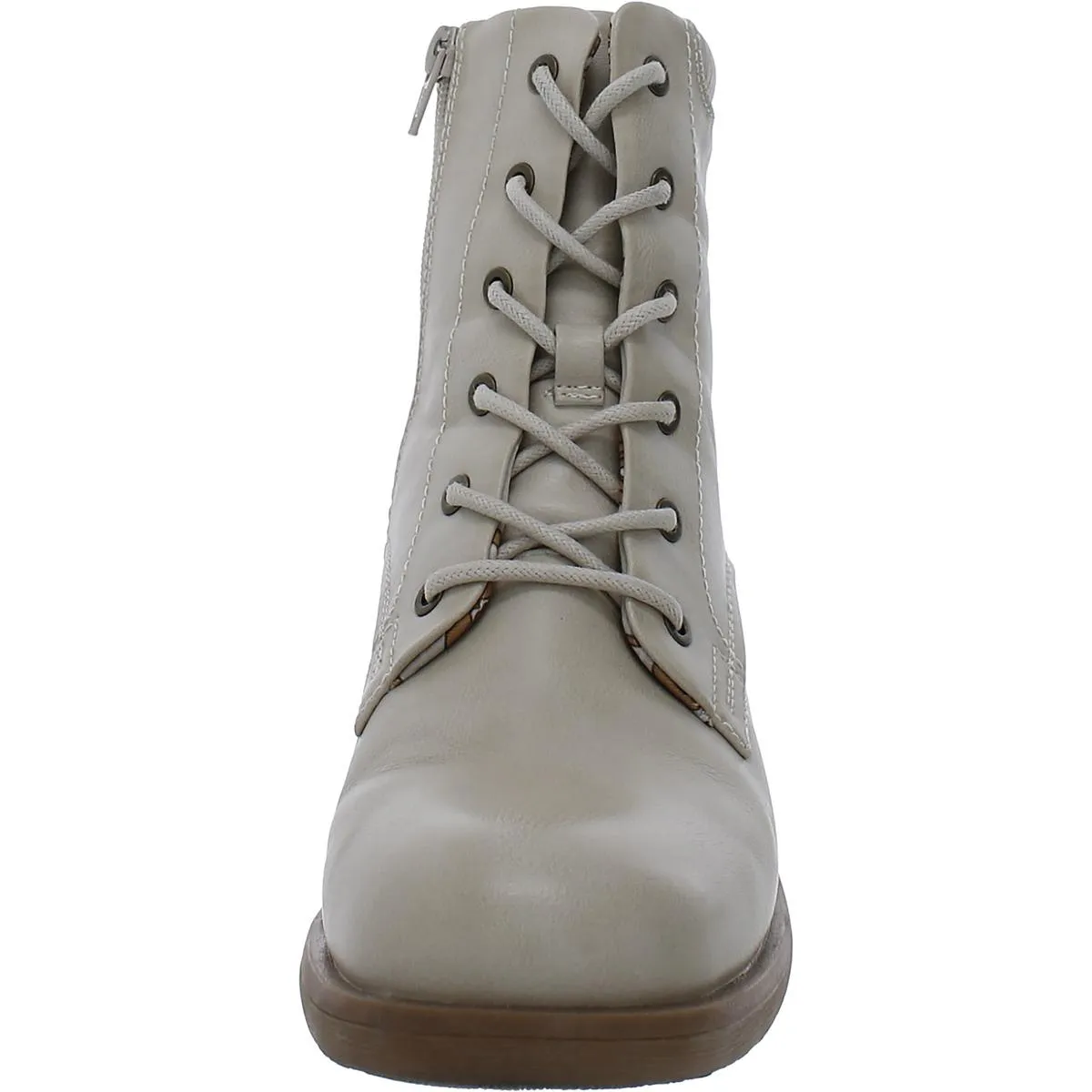 Baretraps Womens Allister Faux Leather Casual Combat & Lace-Up Boots