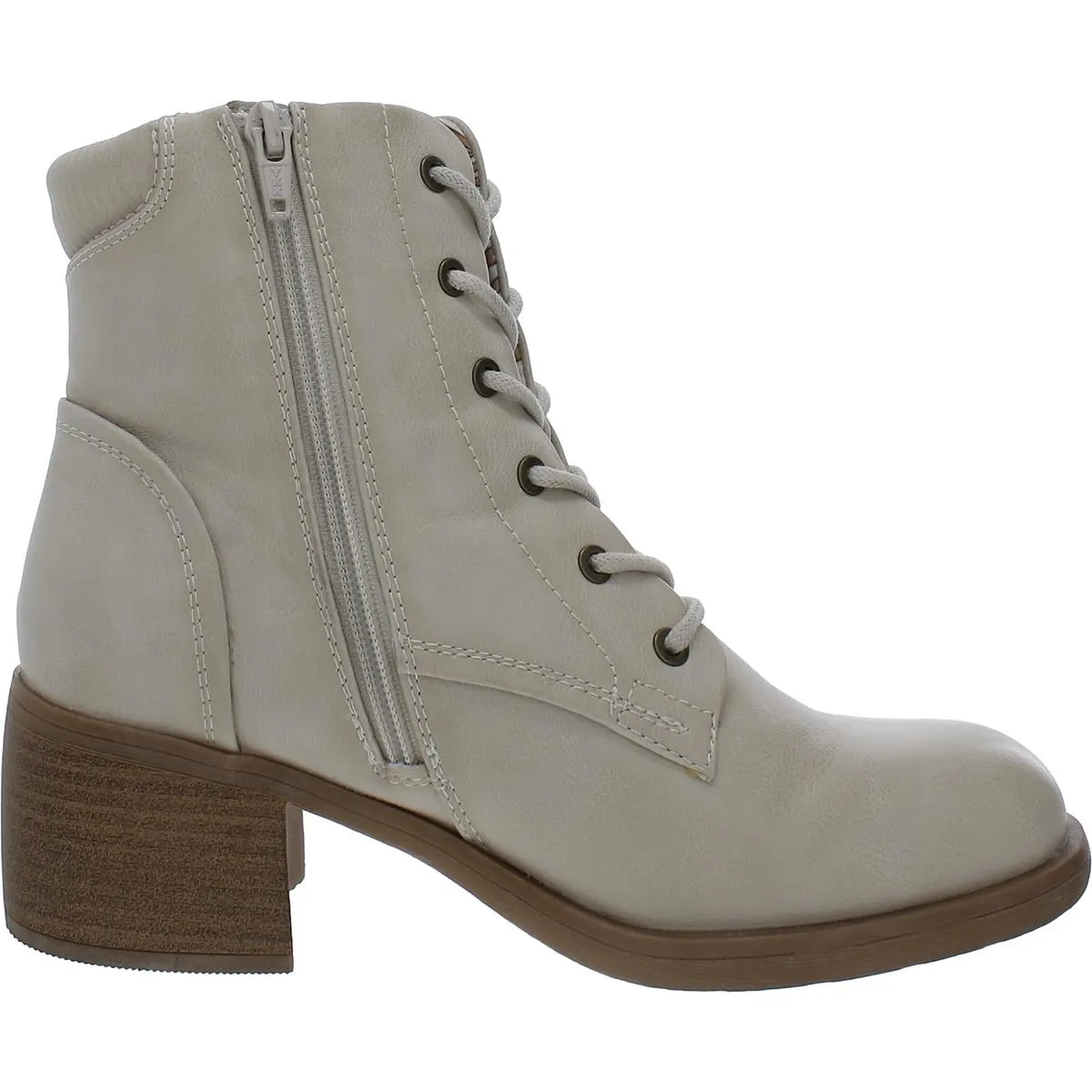 Baretraps Womens Allister Faux Leather Casual Combat & Lace-Up Boots