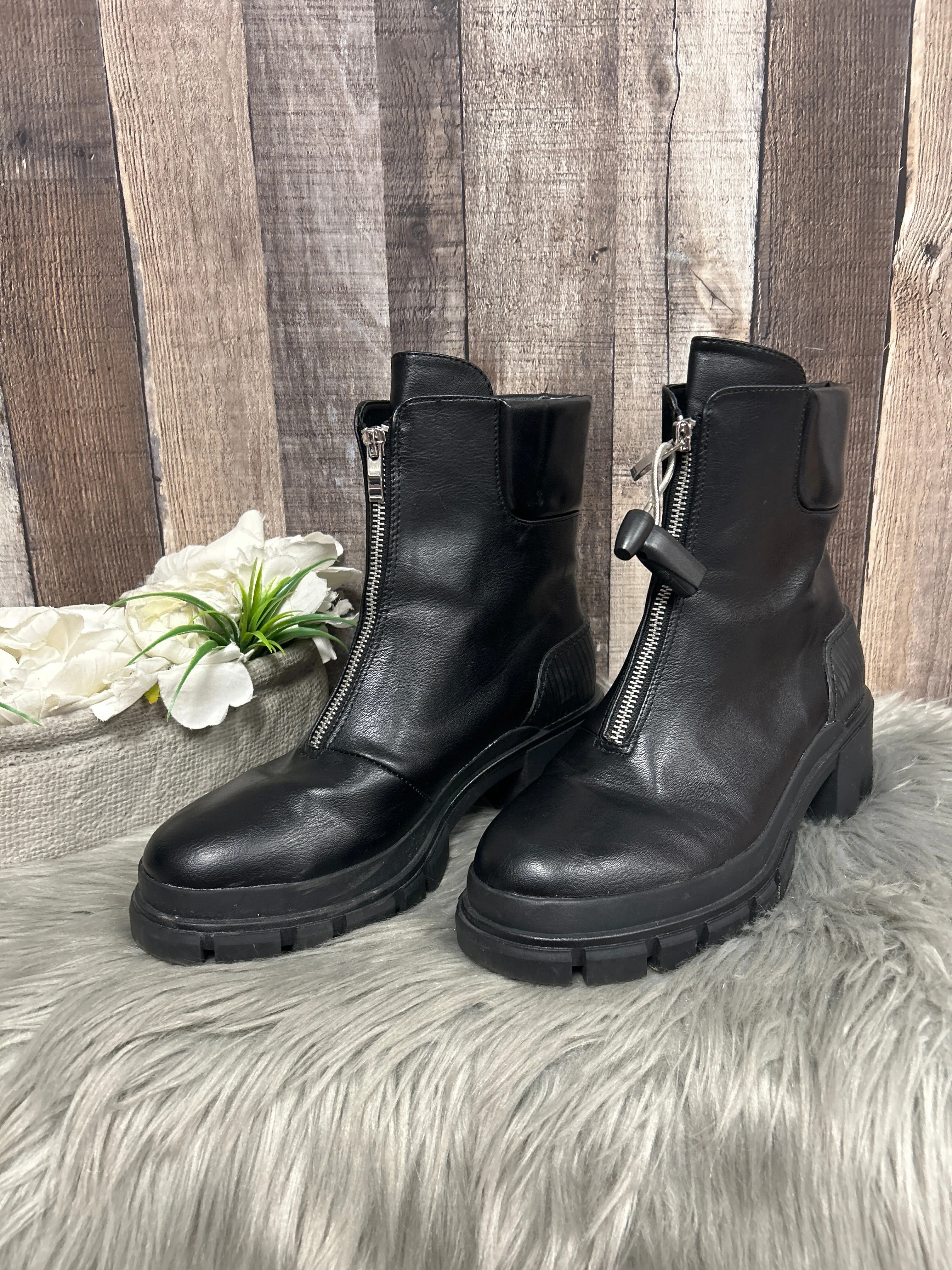 Boots Combat By Mix No 6 In Black, Size: 9.5