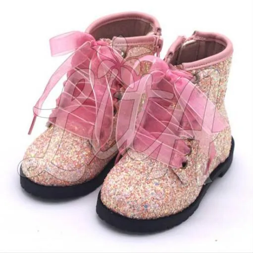 Bubblegum Glitter Boots