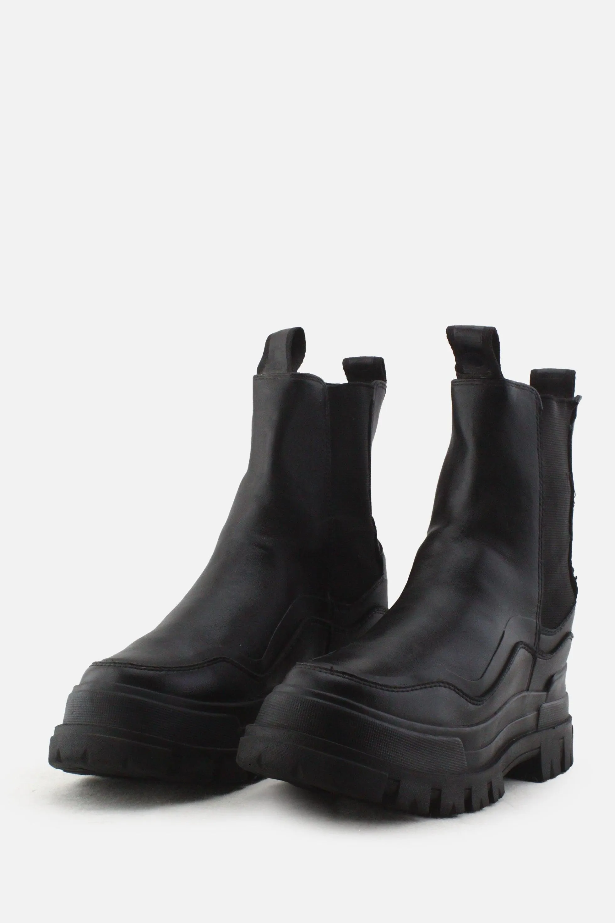 Buffalo Stretchable Combat Ankle Boots | 100% Authentic Leather