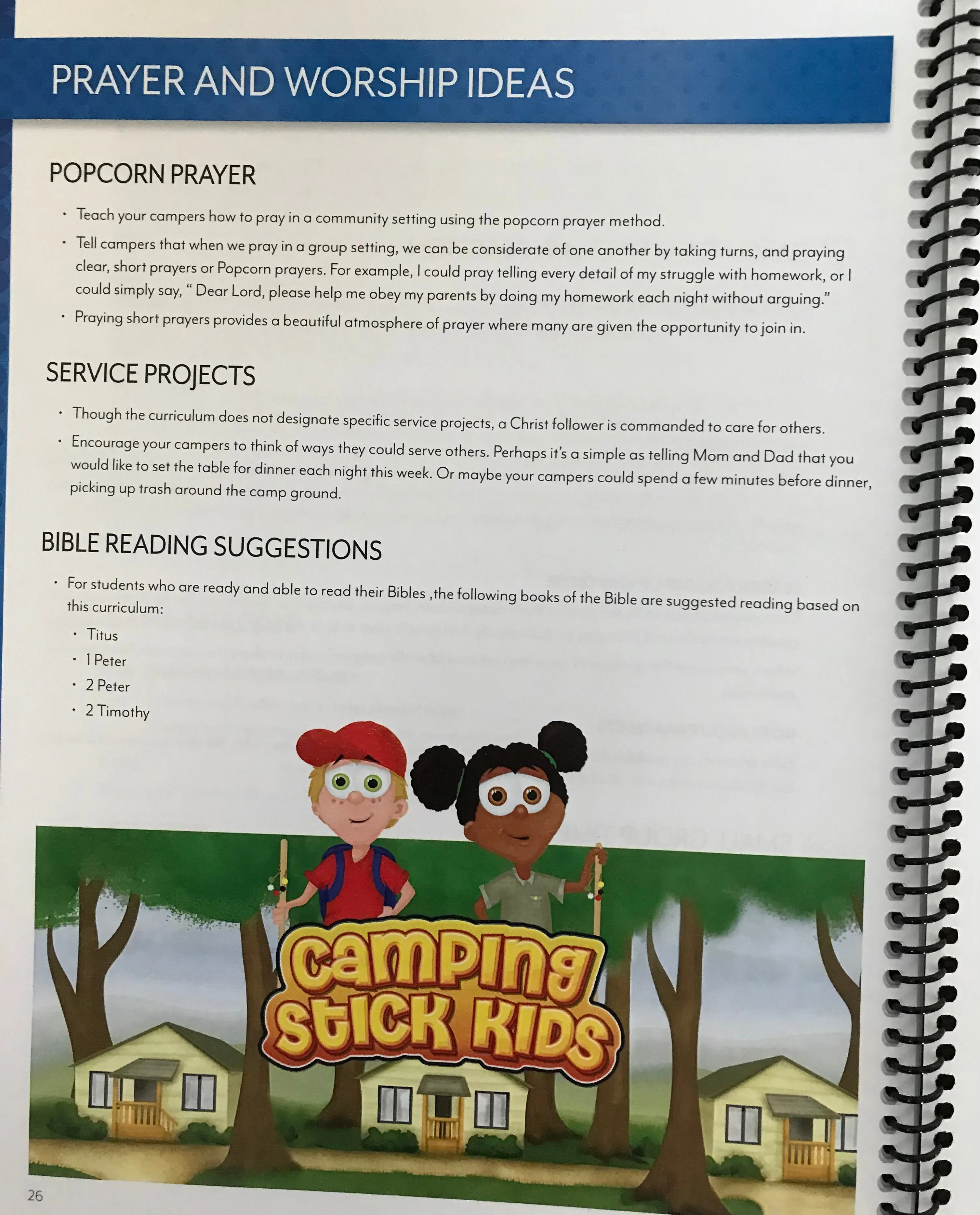 Camping with Jesus Leaders Guide with 1 campers kit