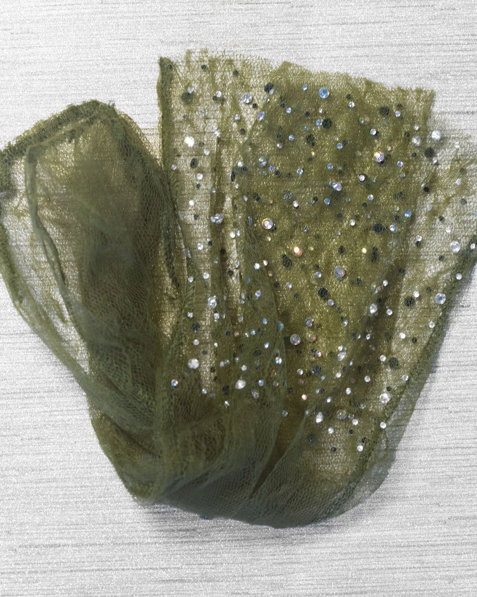 Crystal Lace Sock - Olive