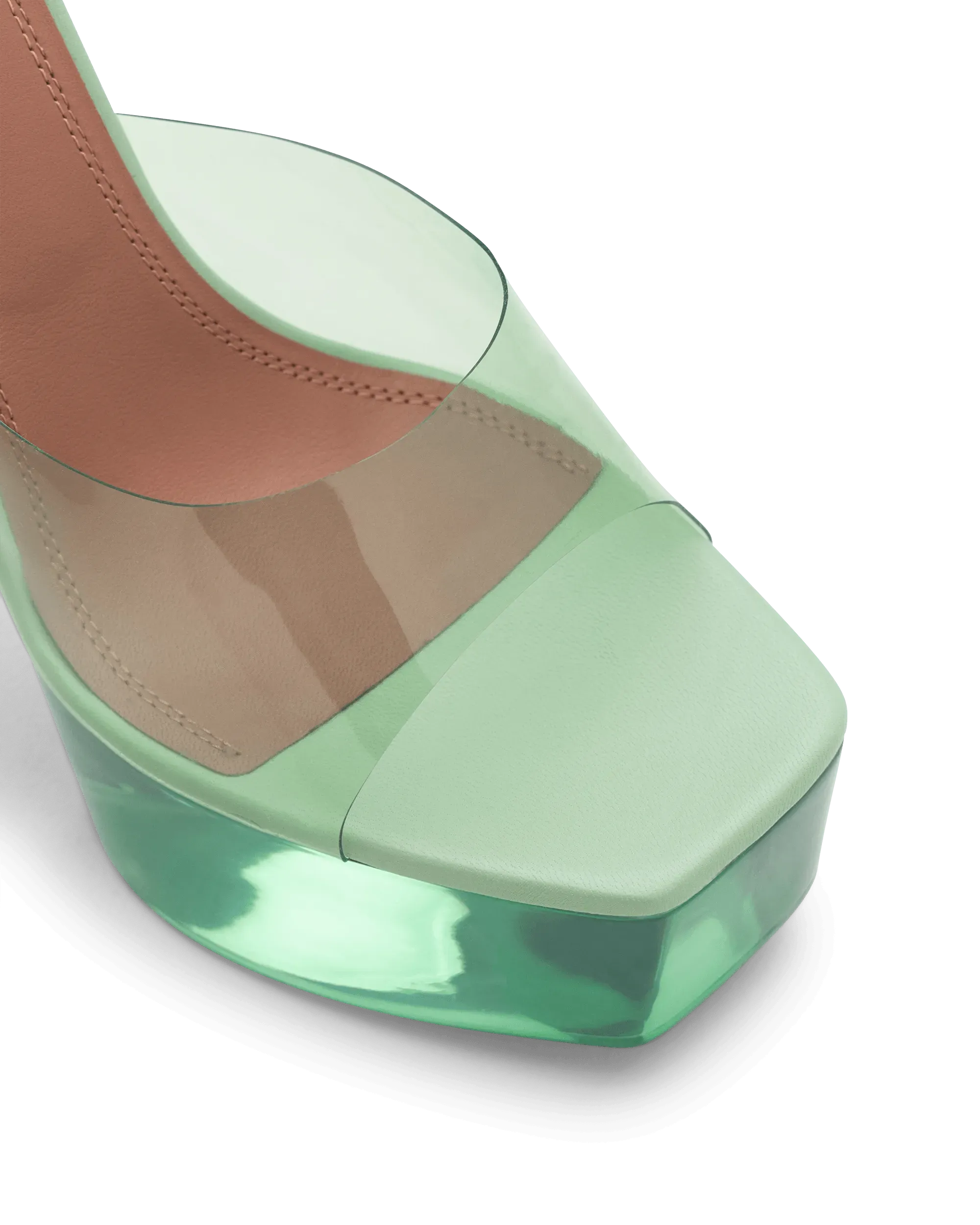 Dalida Glass PVC Platform Sandals