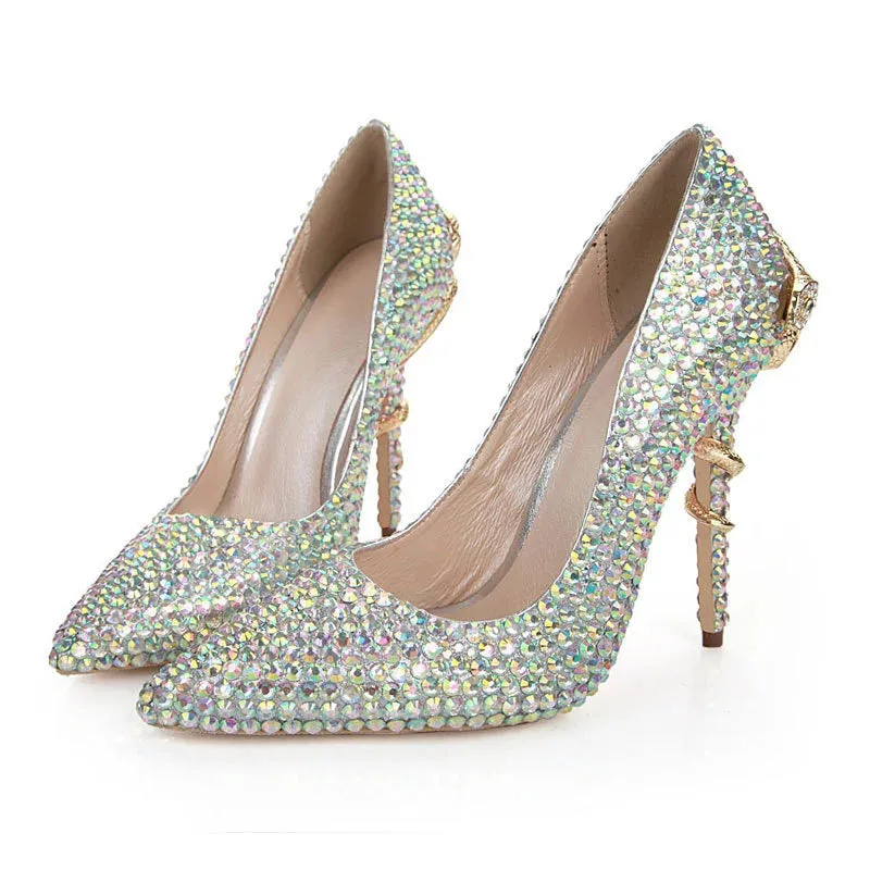 Diamond Wrapped High Heels