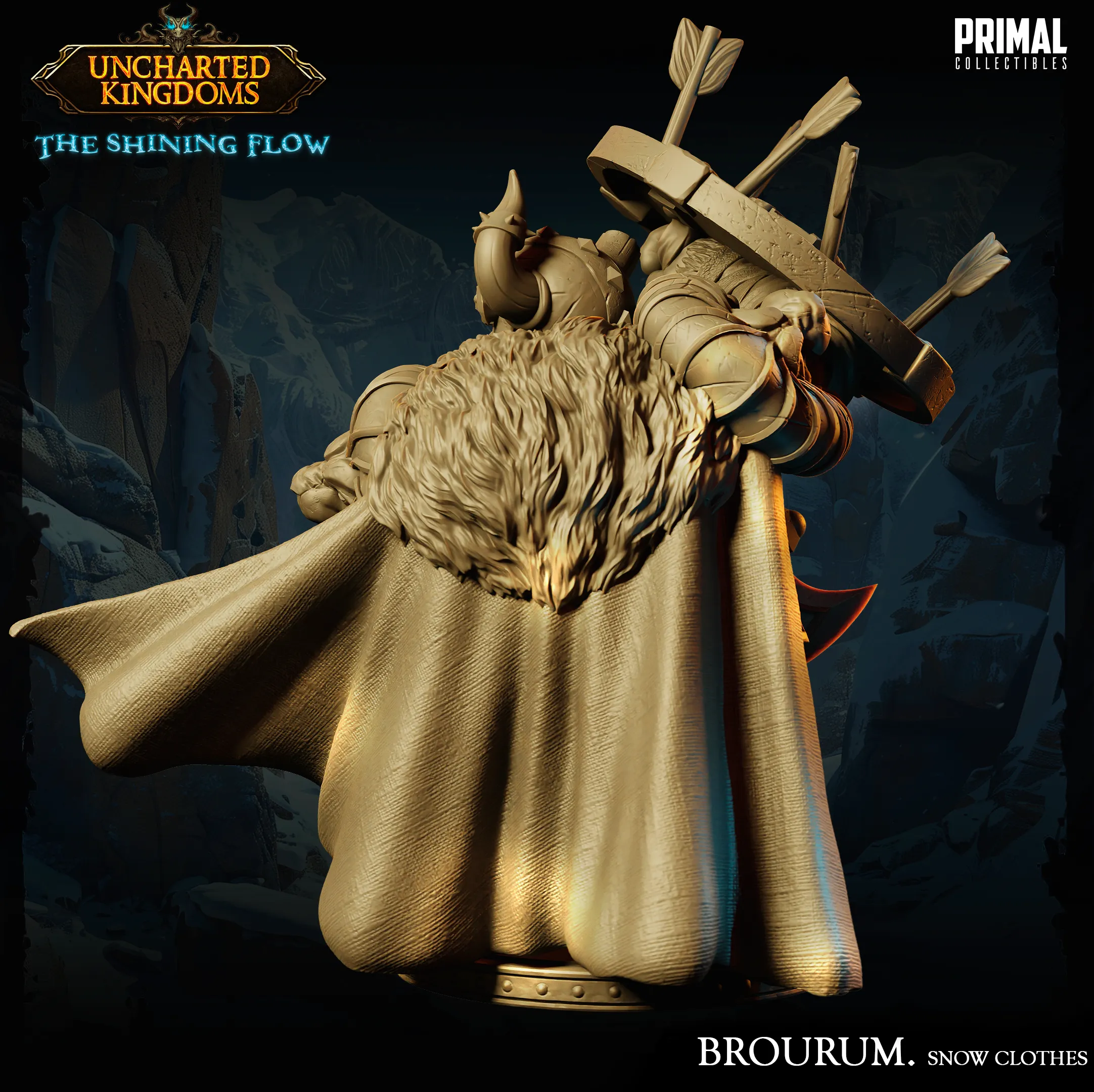 DNDUK - Bruenor Battlehammer (Snow) - Brourum Axedelver - Male Shield Dwarf miniature
