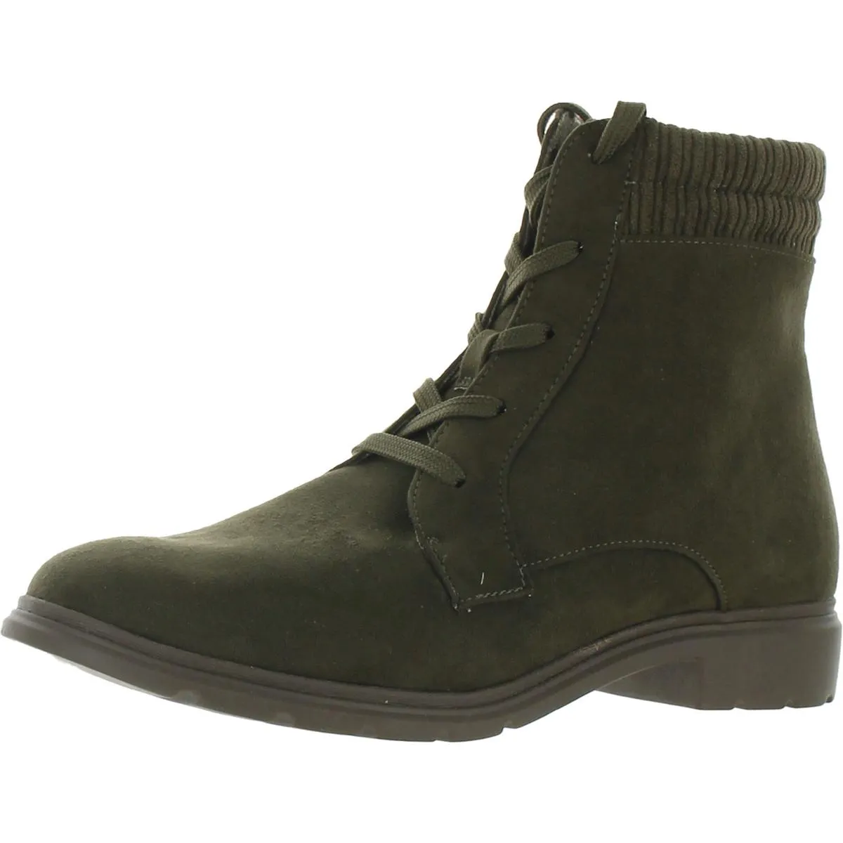 Dr. Scholl's Shoes Womens Chroma Leather Combat Mid-Calf Boots