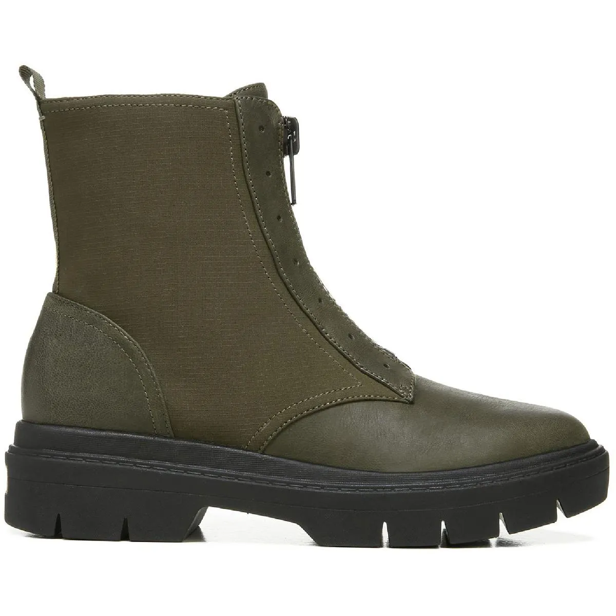 Dr. Scholl's Shoes Womens Chroma Leather Combat Mid-Calf Boots