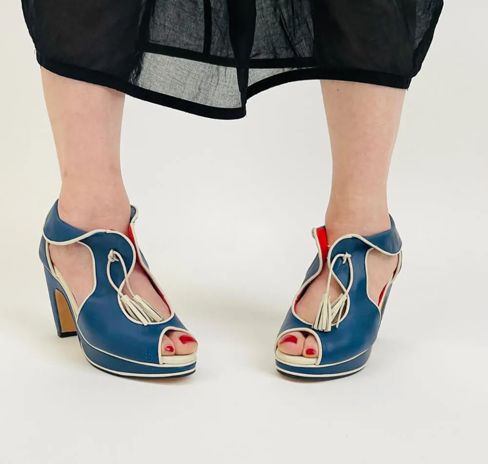 Edith - Navy/ivory