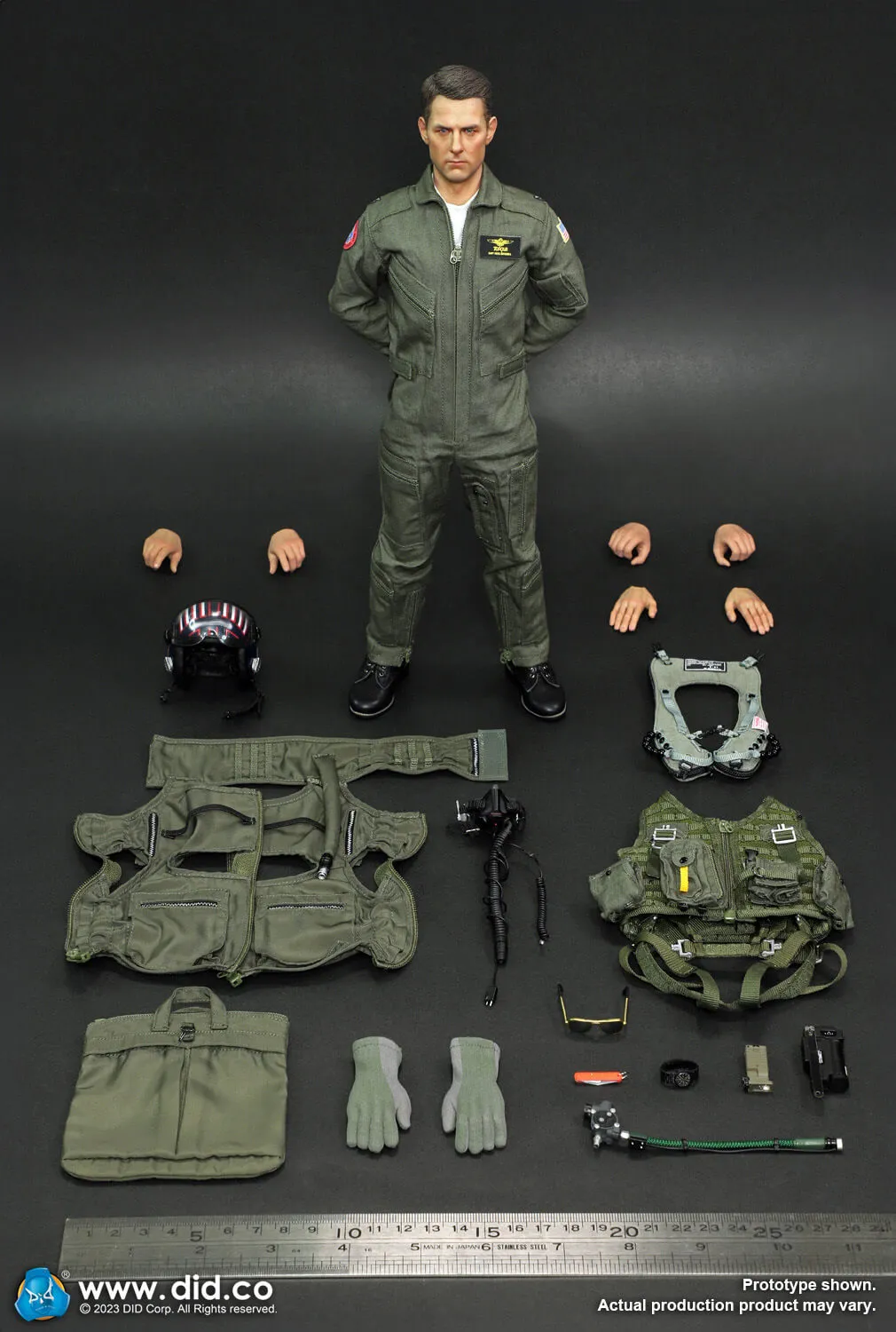 F/A-18E Pilot Captain Mitchell - Black Combat Boots (Foot Type)
