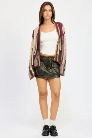 Faux Leather Mini Skirt