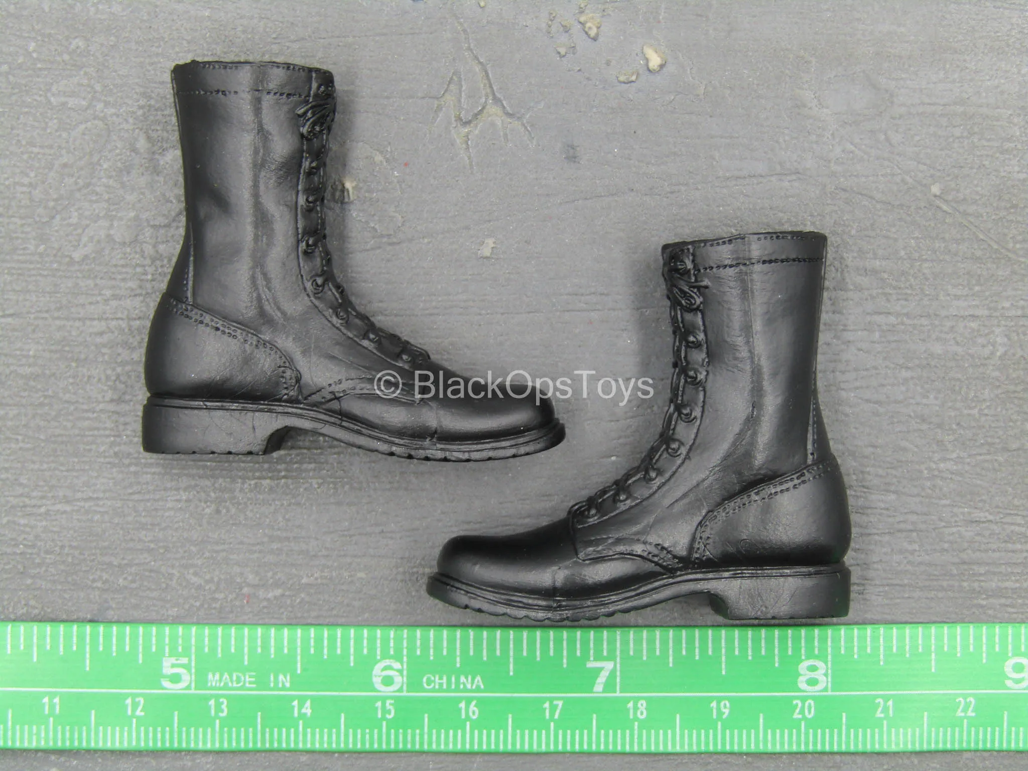 Flight Deck Crew - Black Combat Boots (Peg Type)