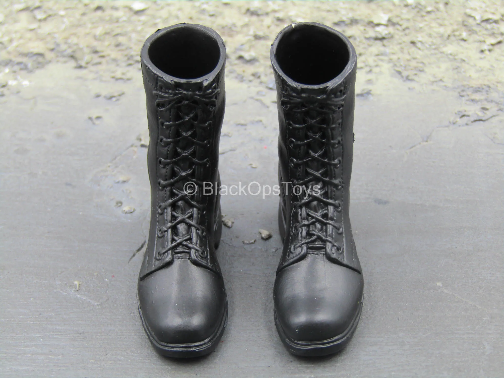 Flight Deck Crew - Black Combat Boots (Peg Type)