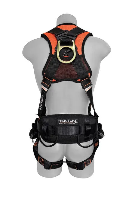 Frontline 100CTB Combat Construction Full Body Harness with Tongue Buckle Legs and Trauma Straps 3X/4X