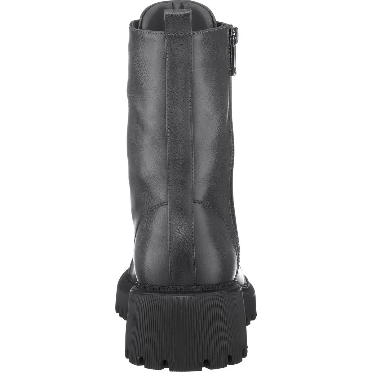 GC Shoes Womens Mckay Faux Leather Pull On Combat & Lace-up Boots