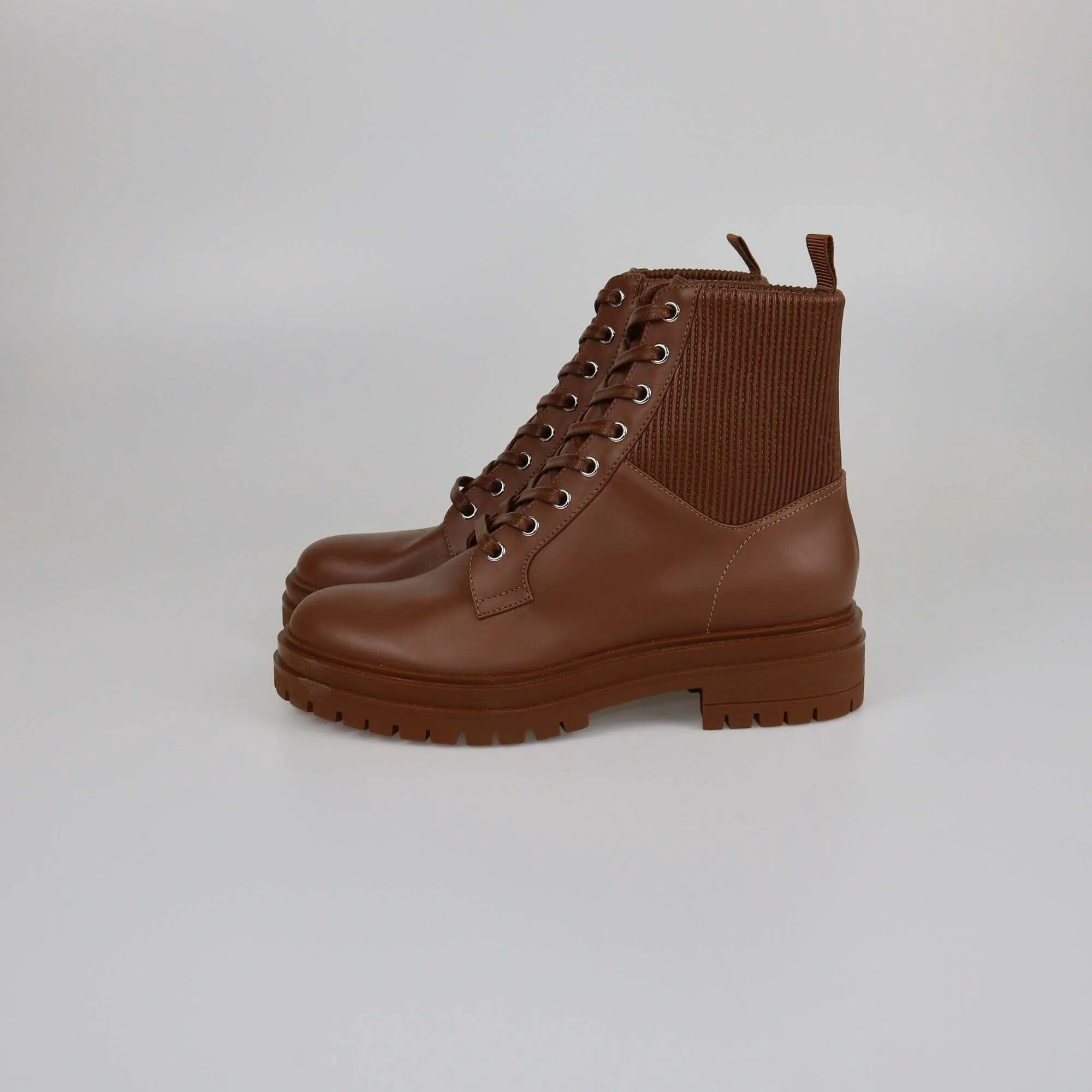 Gianvito Rossi Brown Trim Combat Boots