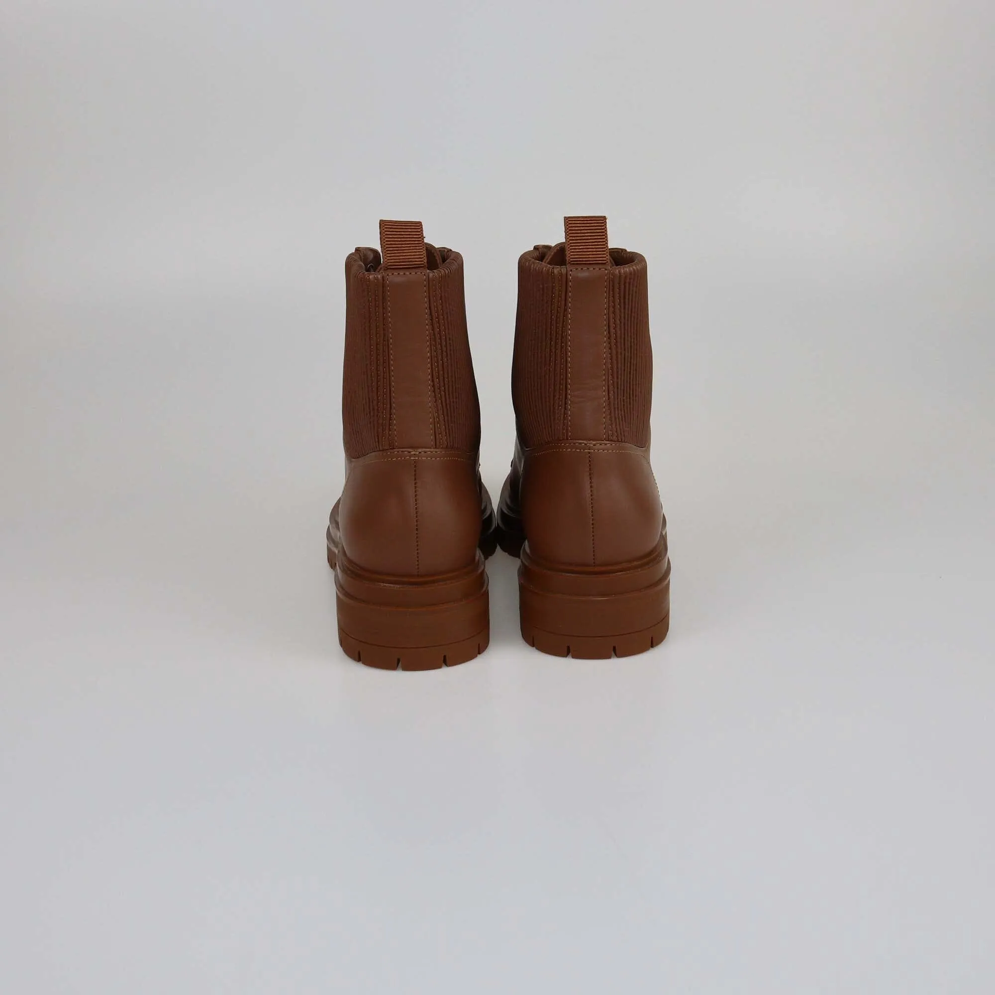Gianvito Rossi Brown Trim Combat Boots