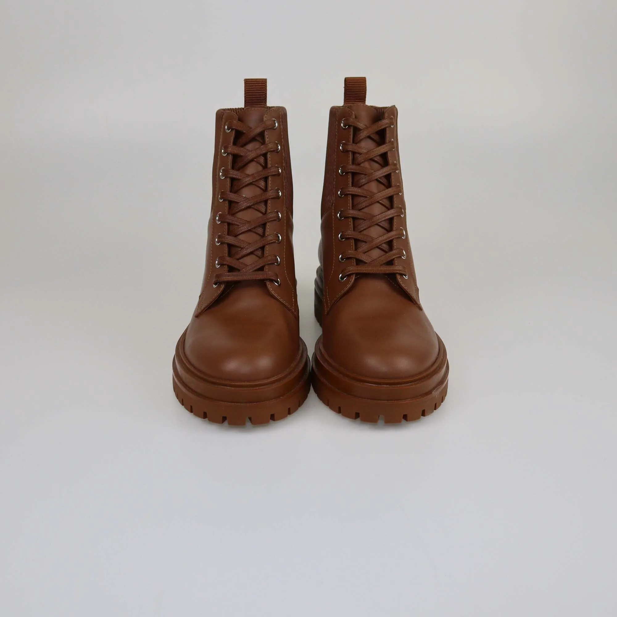 Gianvito Rossi Brown Trim Combat Boots