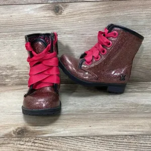 Jessica Simpson Glitter Combat Boots sz 7c