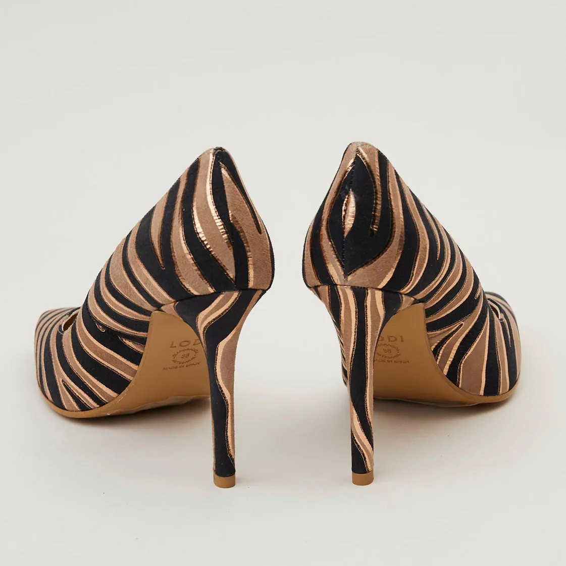 Lodi Zebra Suede Court Shoes