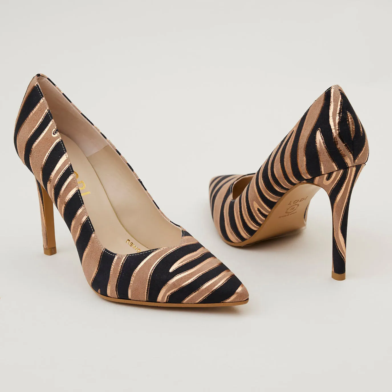 Lodi Zebra Suede Court Shoes