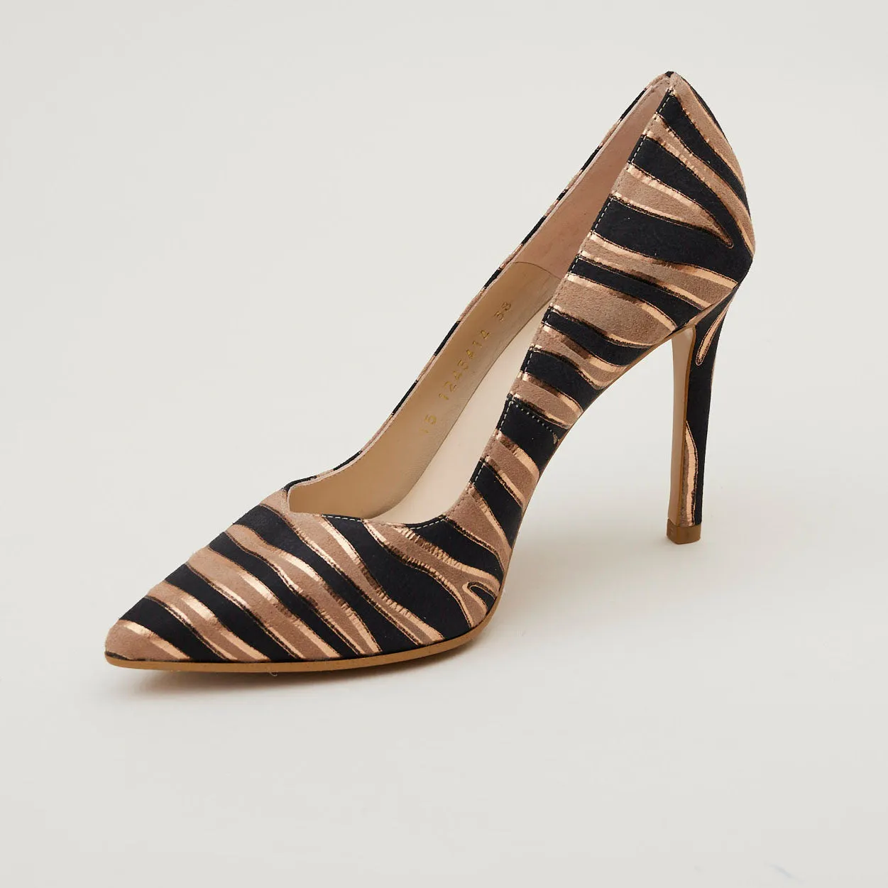 Lodi Zebra Suede Court Shoes