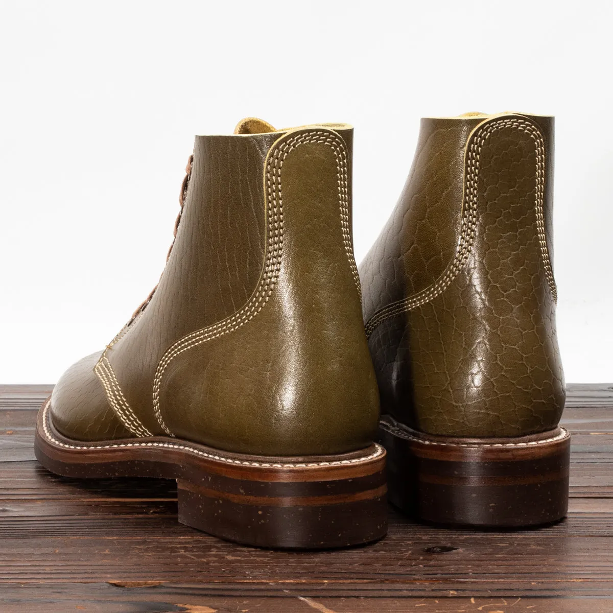 M-43 Service Boots - Shinki Olive Horsebutt [Limited Edition]