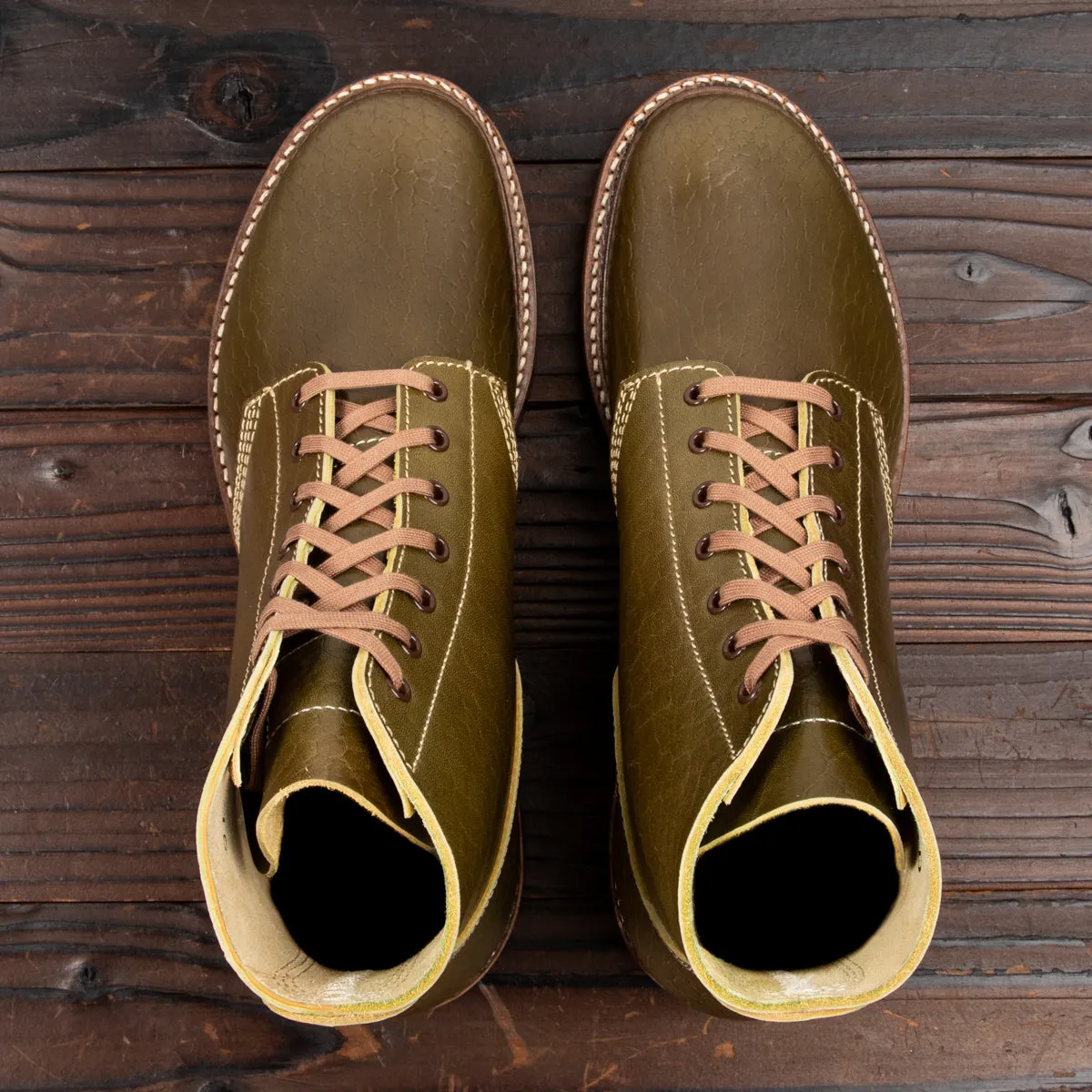 M-43 Service Boots - Shinki Olive Horsebutt [Limited Edition]