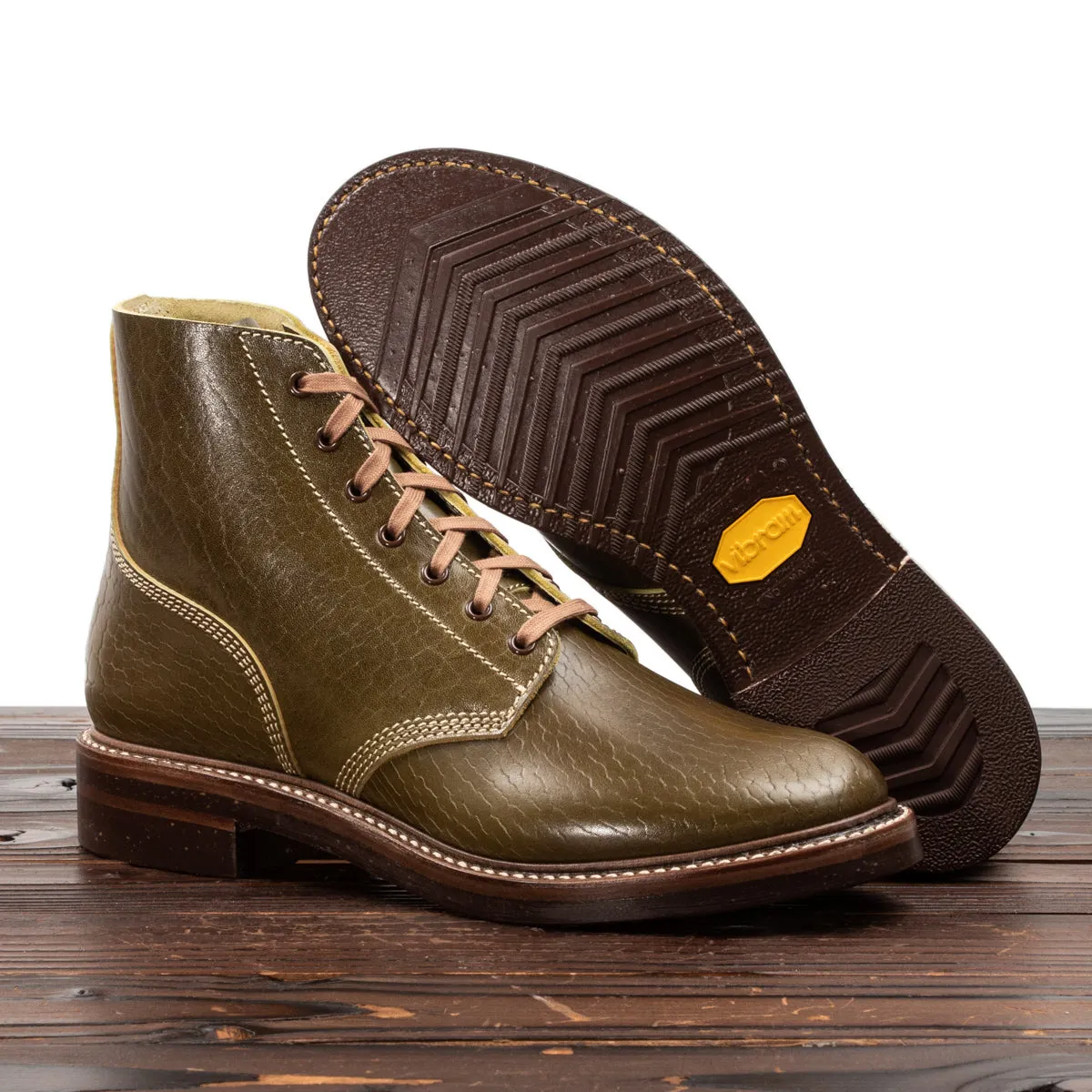 M-43 Service Boots - Shinki Olive Horsebutt [Limited Edition]