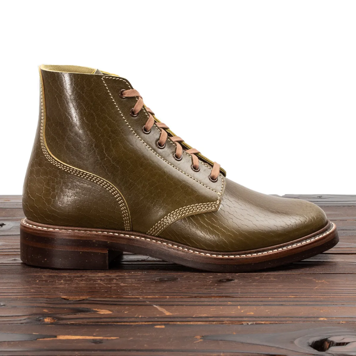 M-43 Service Boots - Shinki Olive Horsebutt [Limited Edition]