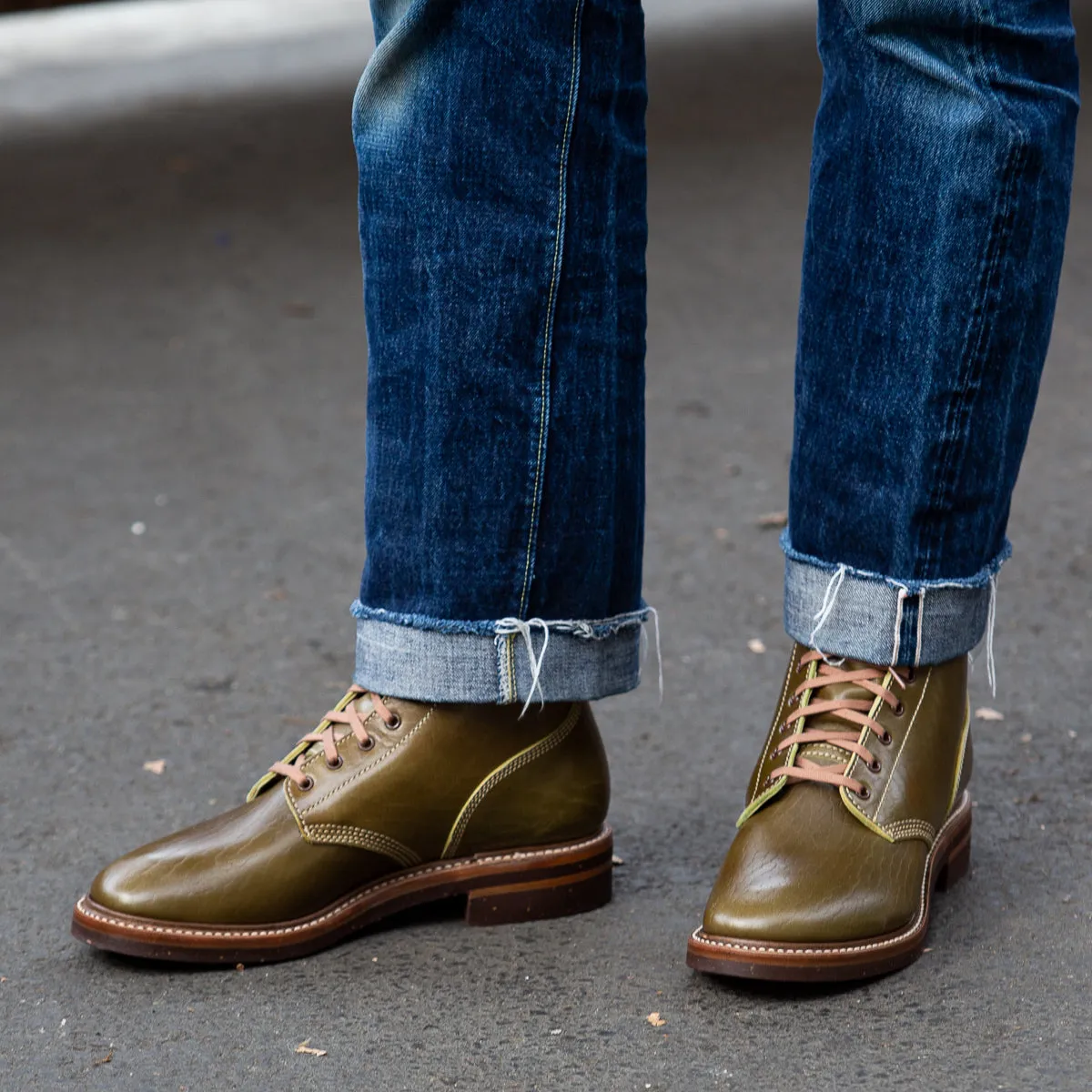 M-43 Service Boots - Shinki Olive Horsebutt [Limited Edition]