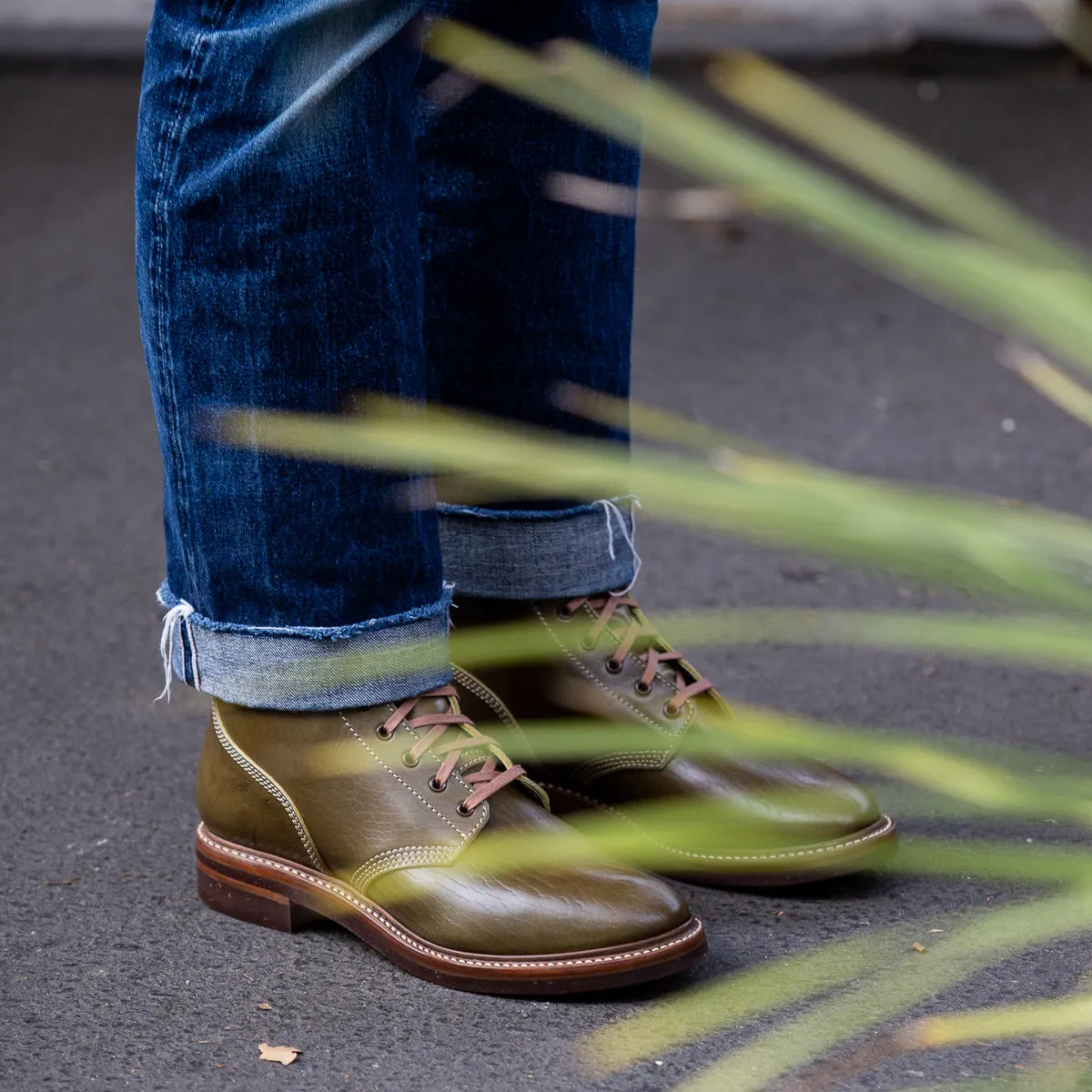 M-43 Service Boots - Shinki Olive Horsebutt [Limited Edition]