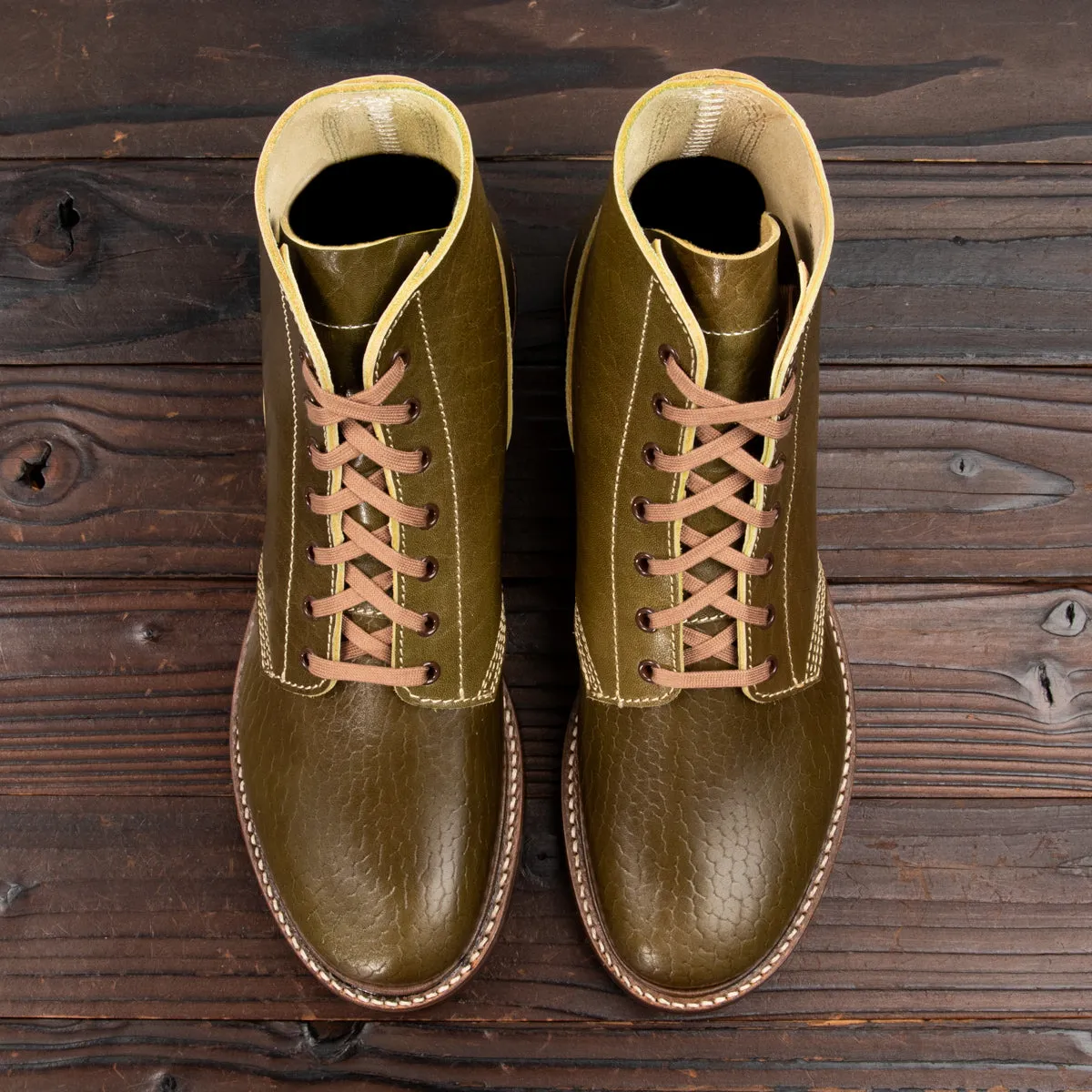 M-43 Service Boots - Shinki Olive Horsebutt [Limited Edition]