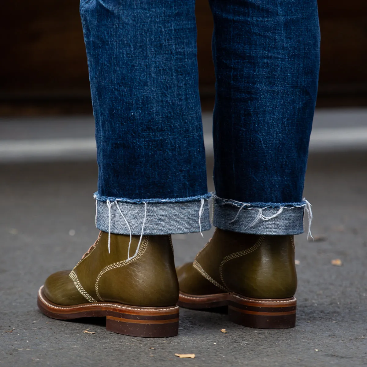M-43 Service Boots - Shinki Olive Horsebutt [Limited Edition]
