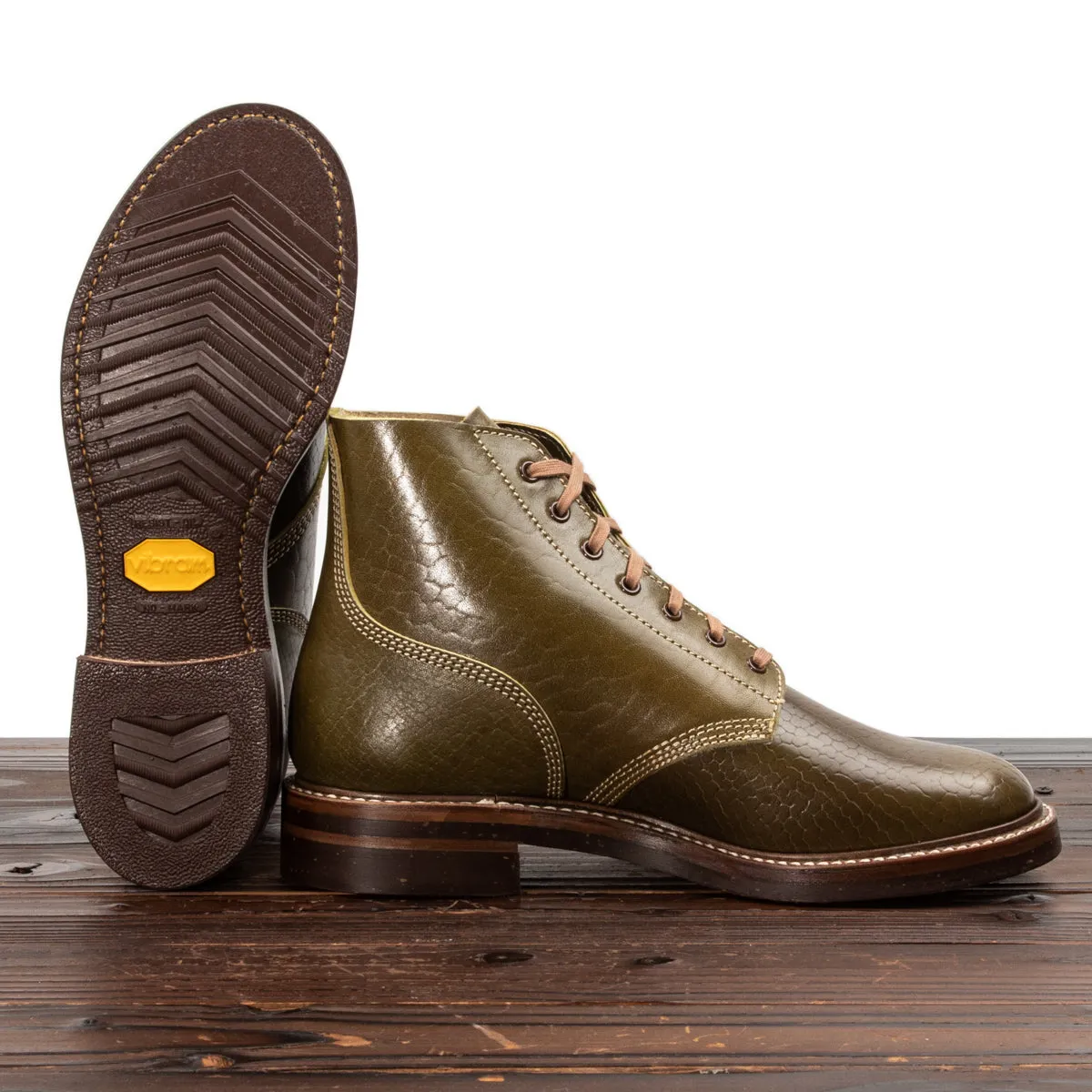 M-43 Service Boots - Shinki Olive Horsebutt [Limited Edition]