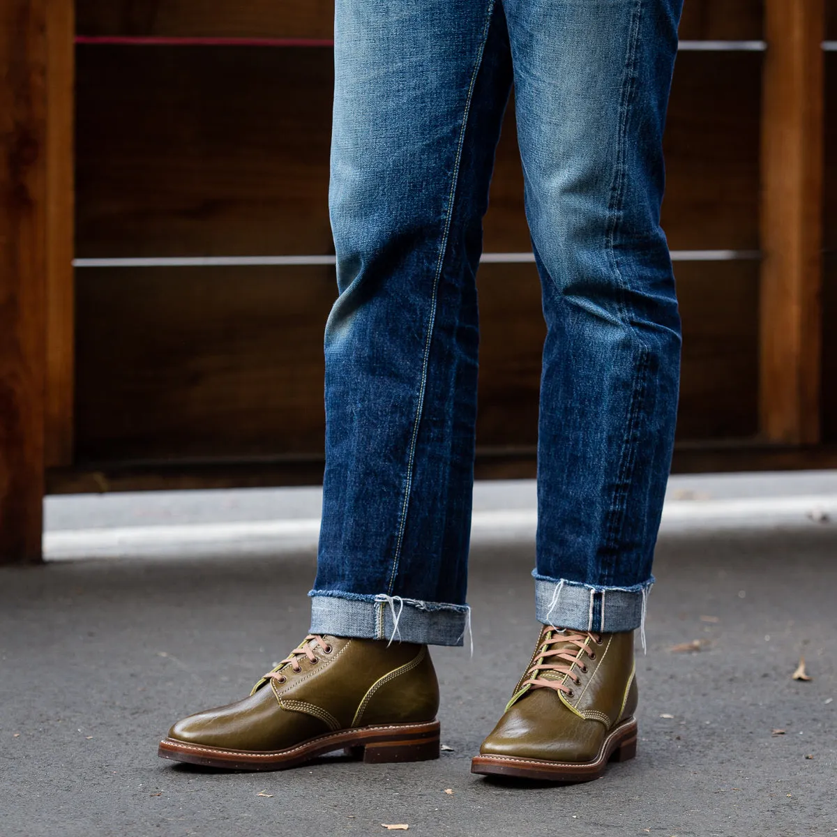M-43 Service Boots - Shinki Olive Horsebutt [Limited Edition]