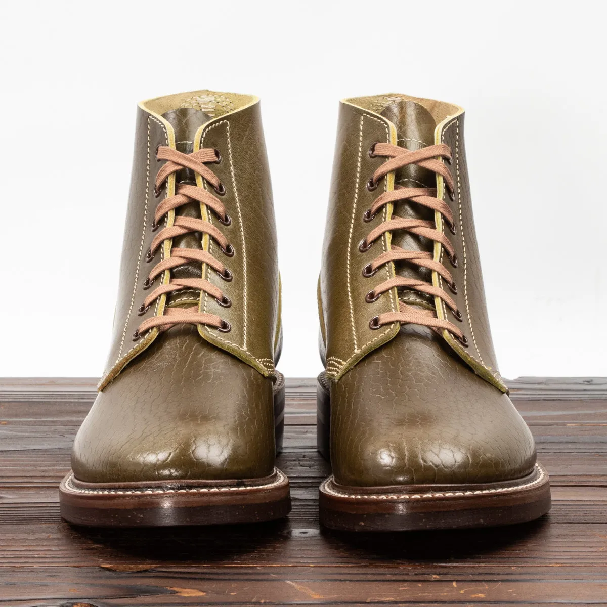 M-43 Service Boots - Shinki Olive Horsebutt [Limited Edition]