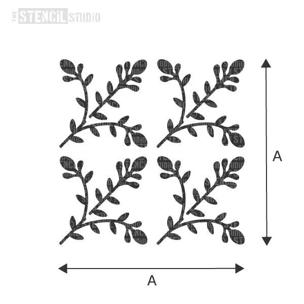 Meadow Trail Motif Stencil