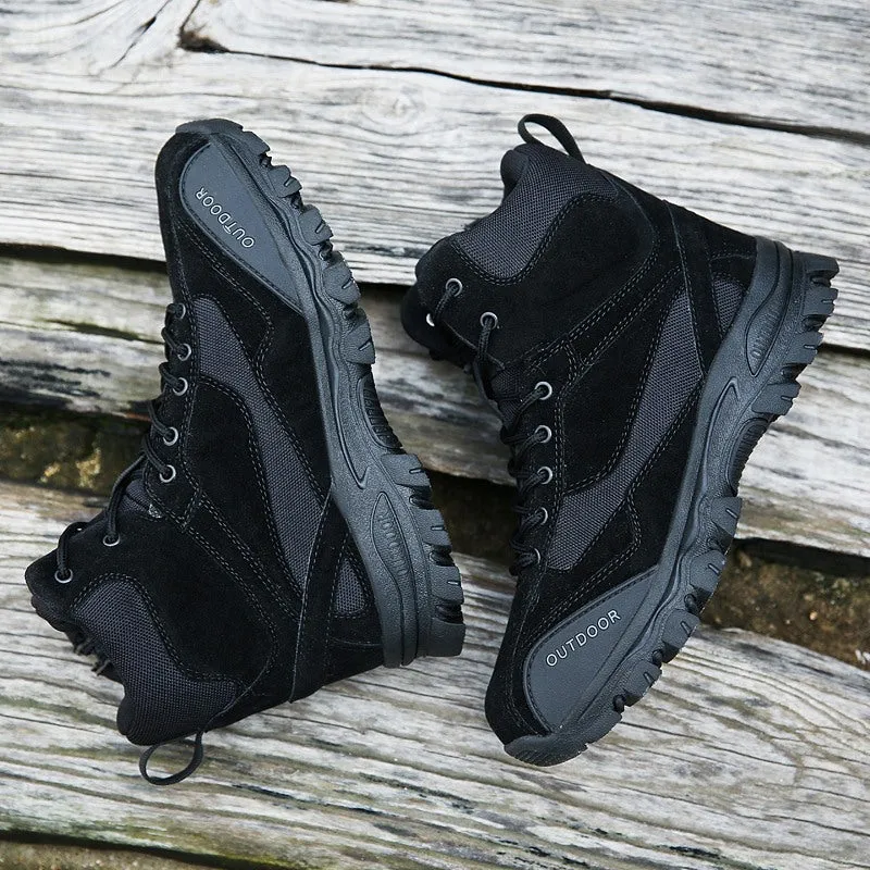 Men's Winter Genuine Leather Combat Boots