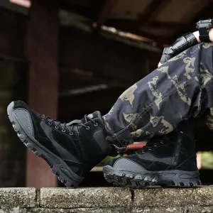 Men's Winter Genuine Leather Combat Boots