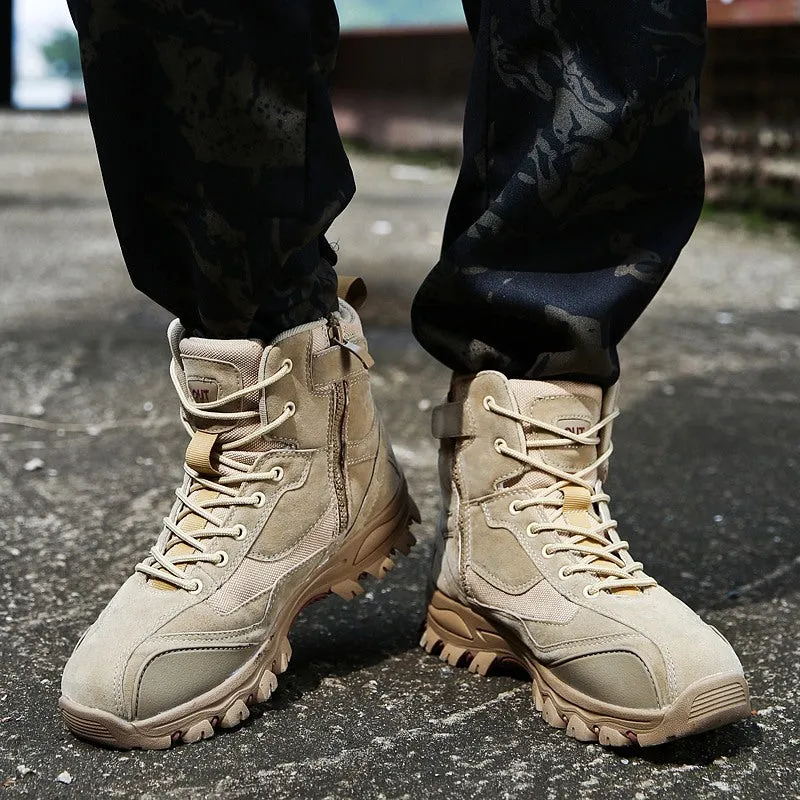 Men's Winter Genuine Leather Combat Boots