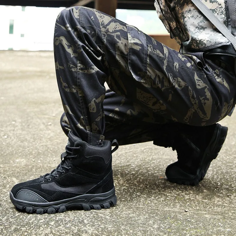 Men's Winter Genuine Leather Combat Boots