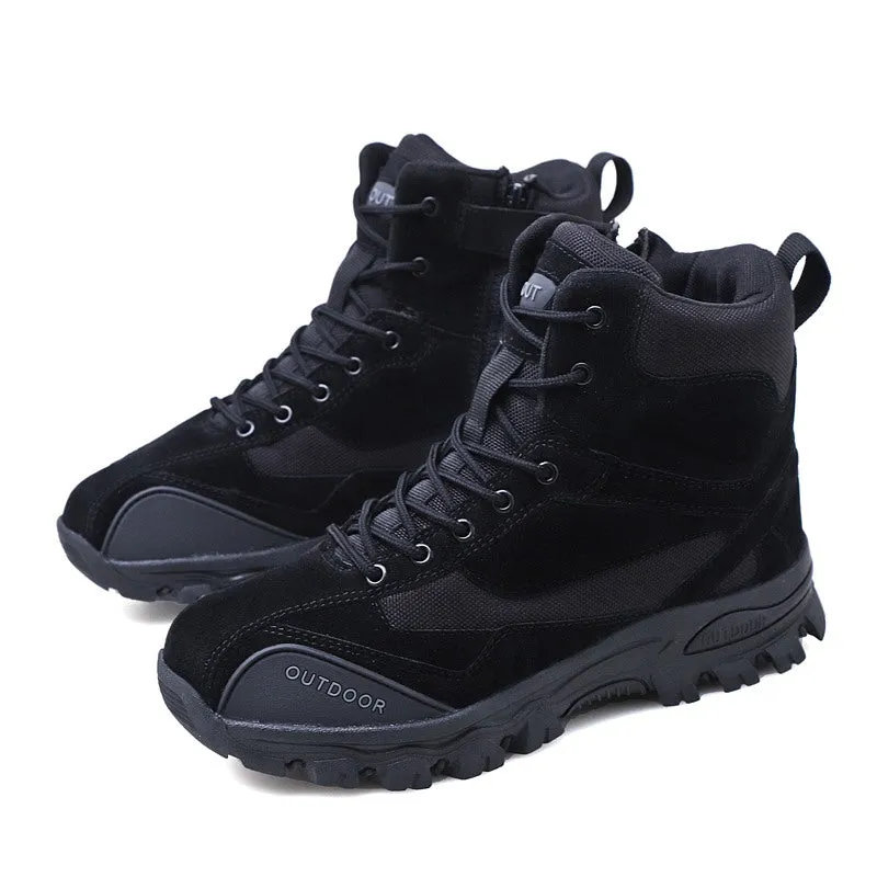 Men's Winter Genuine Leather Combat Boots